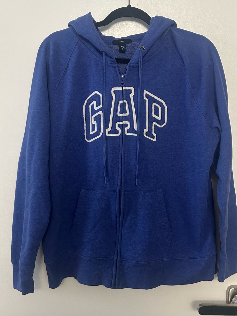 GAP Blue Hooded Full-Zip Sweatshirt